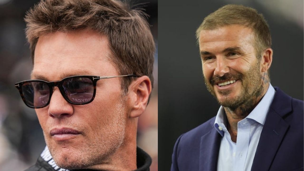 Tom Brady x David Beckham collage