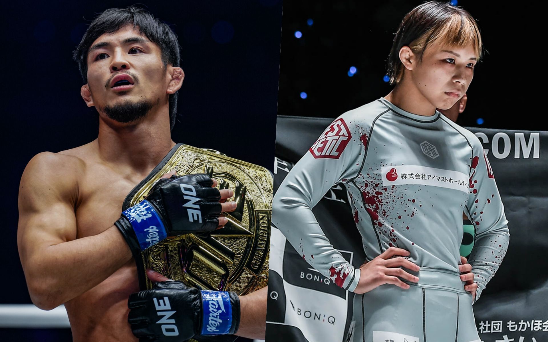 Yuya Wakamatsu (L) and Ayaka Miura (R) | Photo by ONE Championship