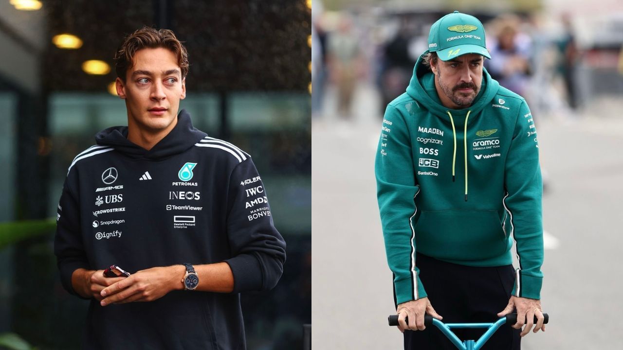 George Russell gets away with fine and warning for Dutch GP FP3 incident with Fernando Alonso [Images via Getty]