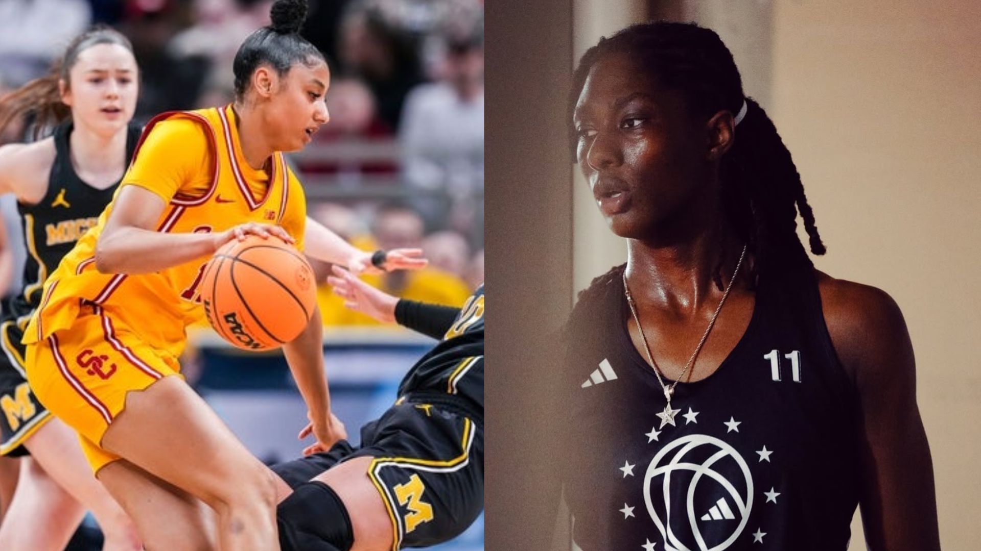 JuJu Watkins and Oliviyah Edwards