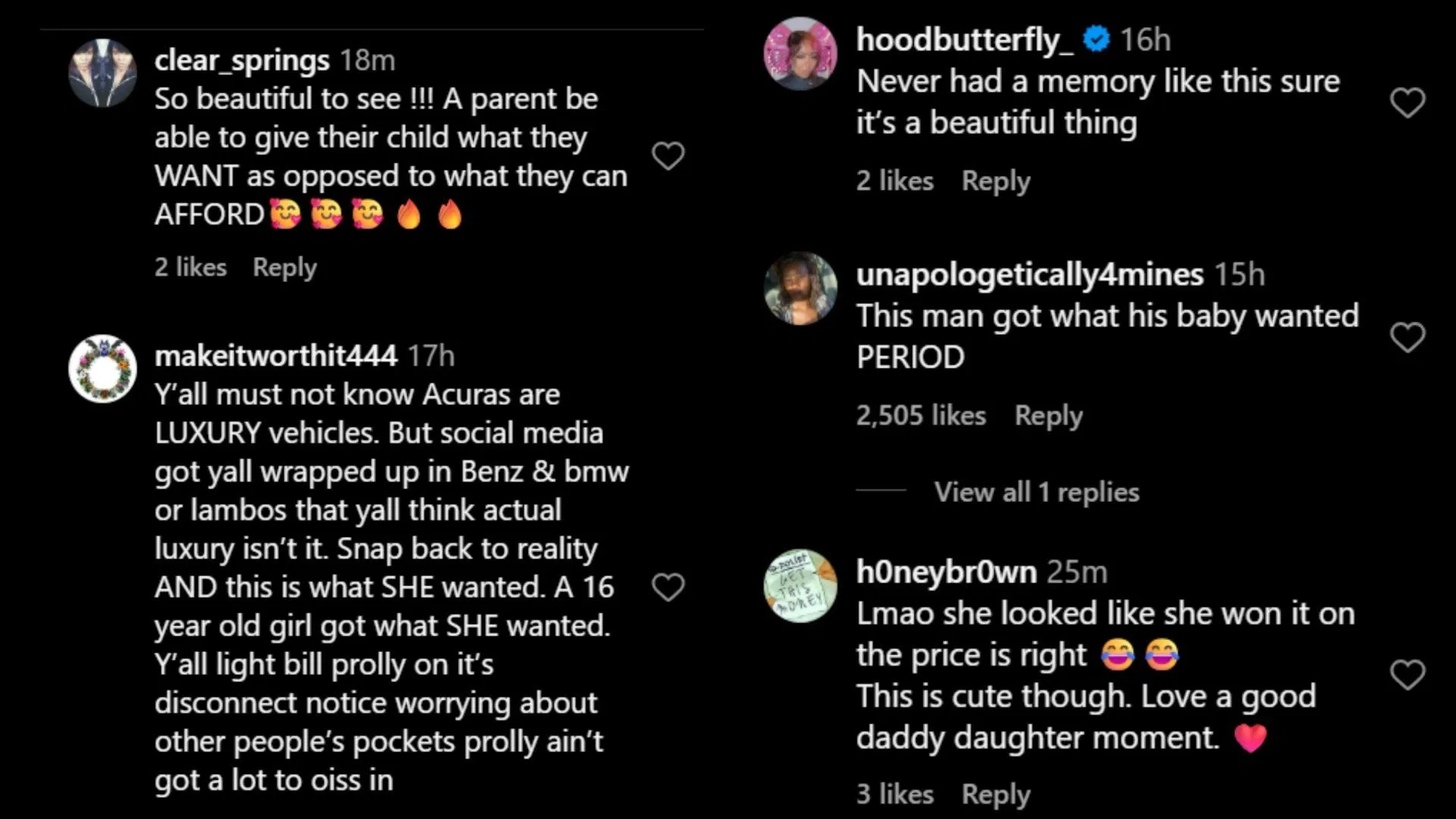 Netizens react to MGK surprising his daughter with an Acura. (Image via Instagram)