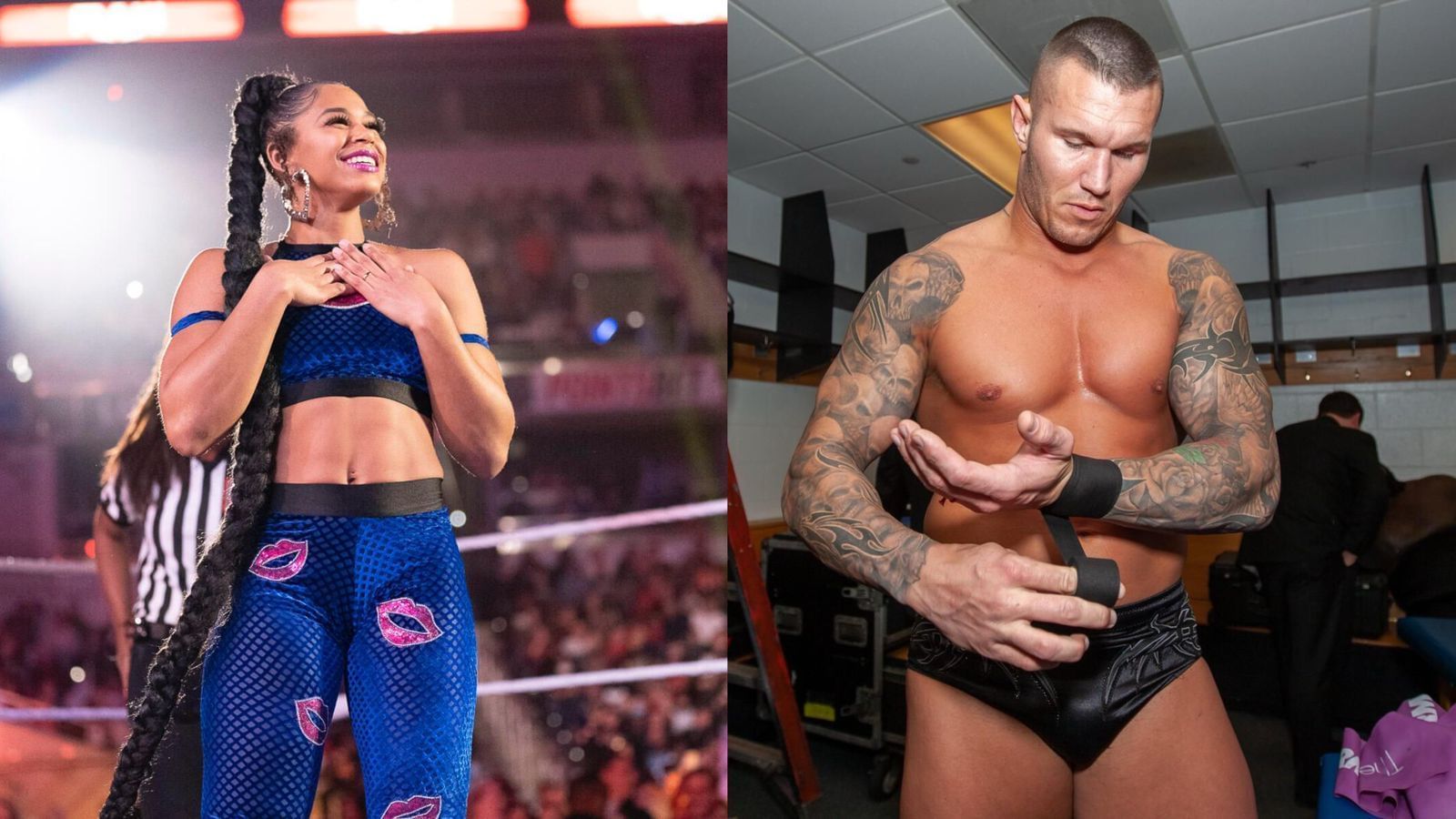 Bianca Belair and Randy Orton! (Images from WWE.com)