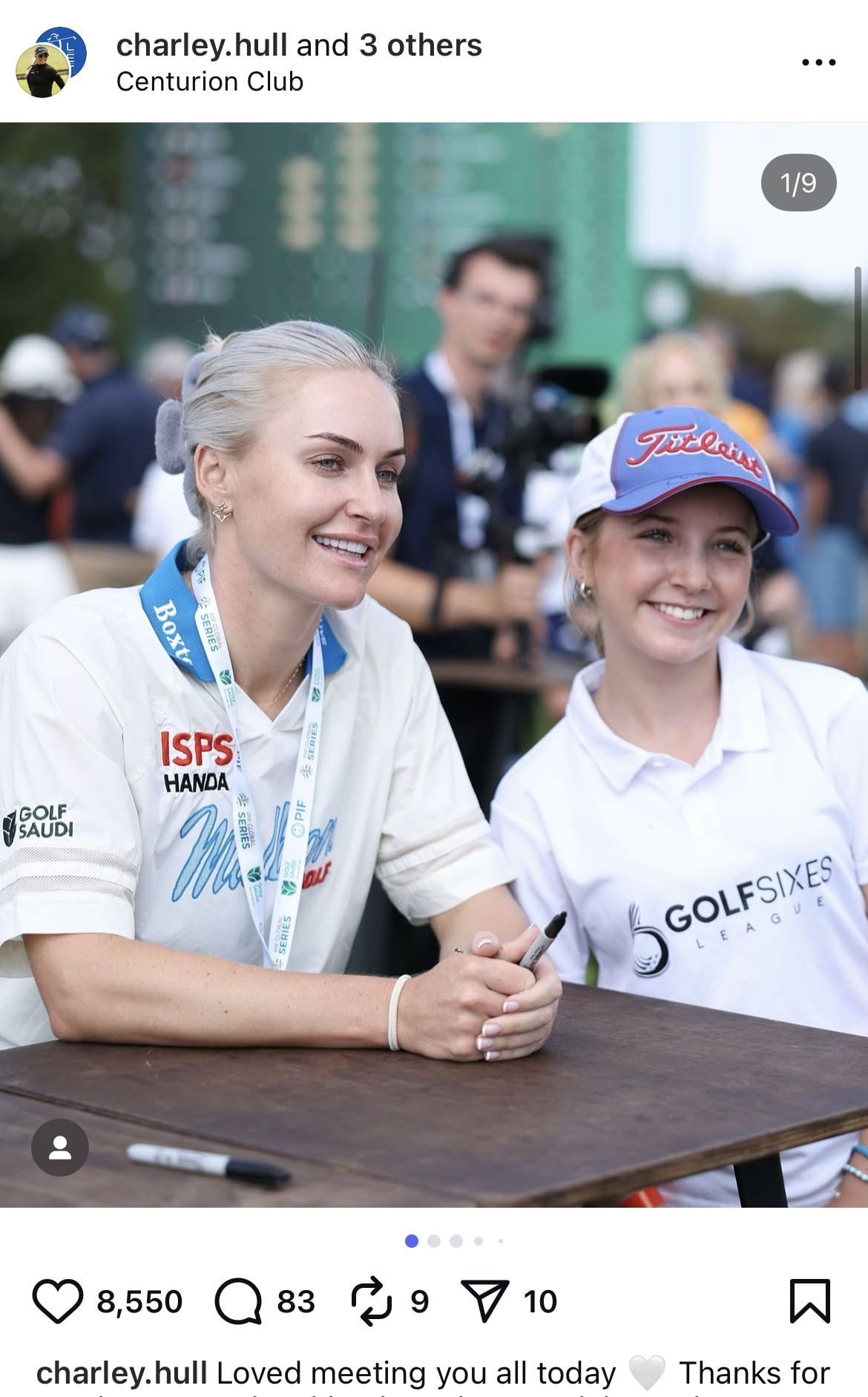 Image taken via Charley Hull&rsquo;s Instagram Page _ Image Source: Instagram/@charley.hull