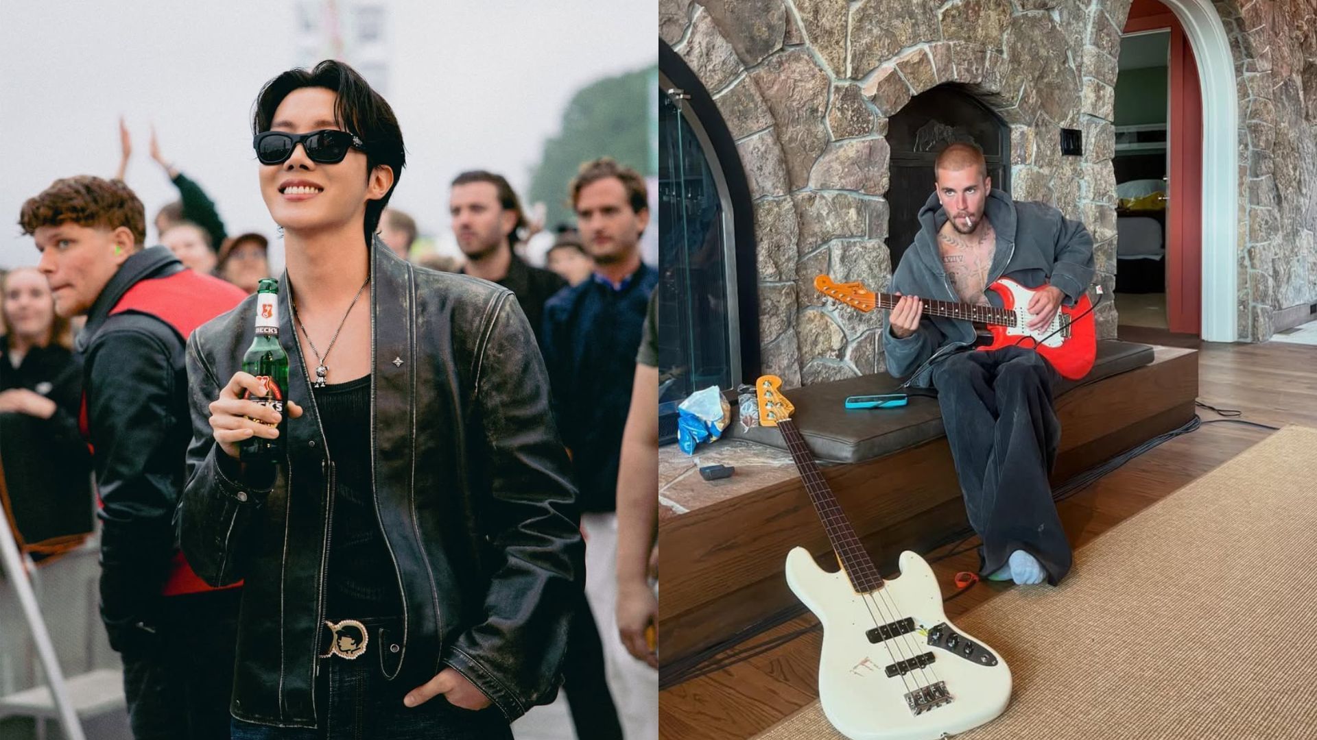 Fans speculate another collaboration in the form of Justin Bieber X BTS (Images via Instagram/uarmyhope and Justin Bieber)