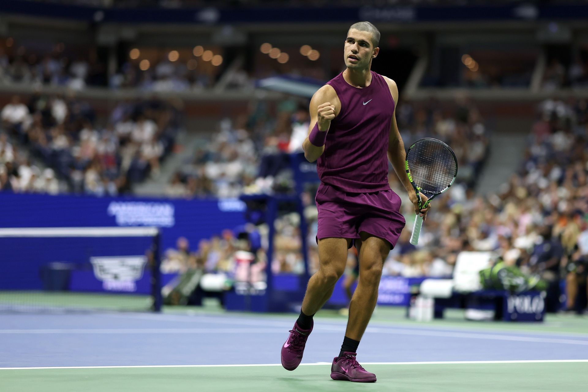 Carlos Alcaraz at the 2025 US Open (Getty)