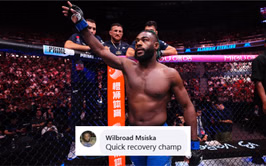 "Might have chipped the bone" - Fans react as Aljamain Sterling shows swollen elbow from vicious spinning strike on Brian Ortega