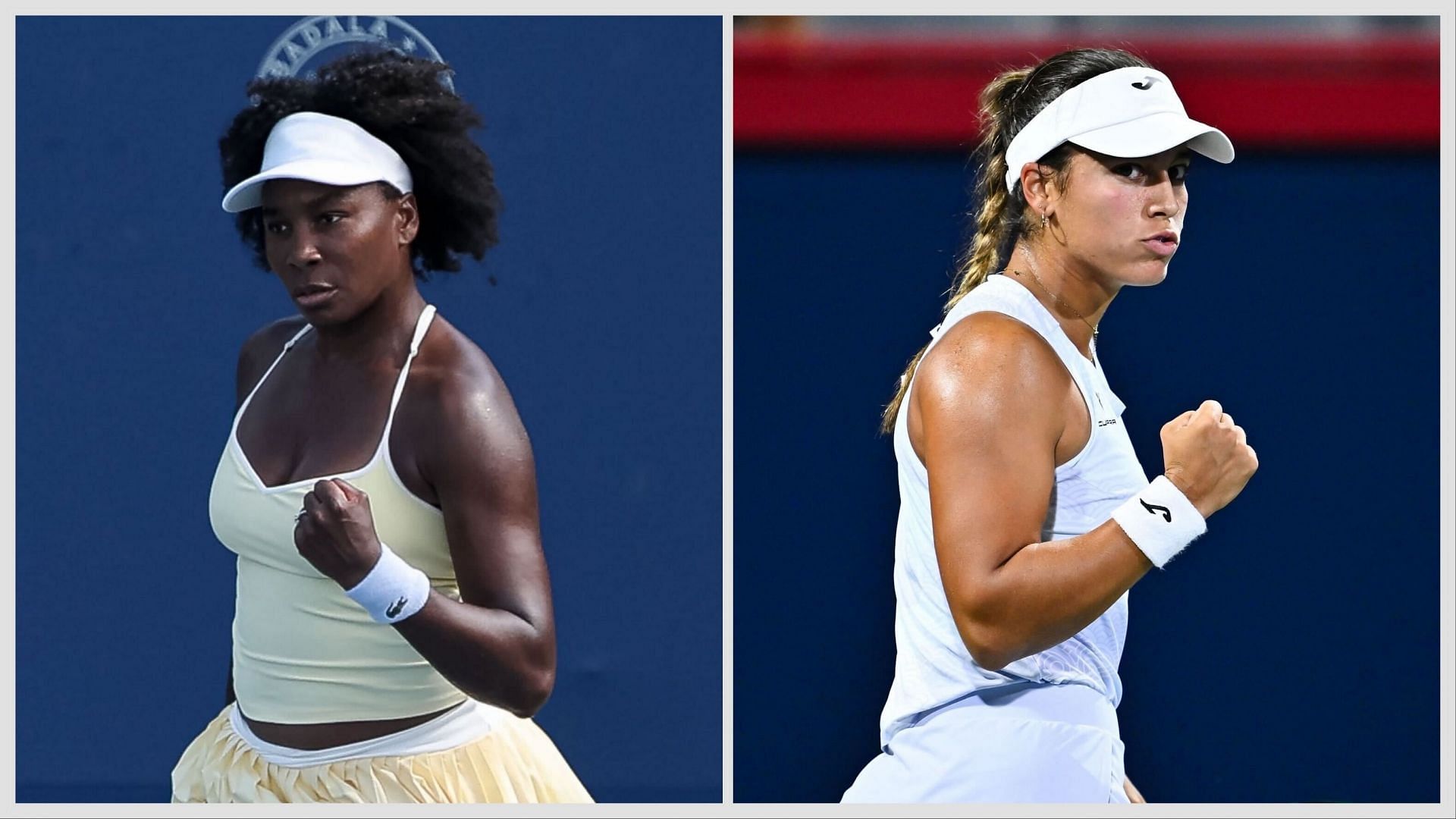 Venus Williams vs Jessica Bouzas Maneiro is one of the first-round matches at the Cincinnati Open 2025. (Photos: Getty)