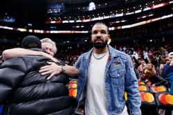“Album rollout going crazy”- Netizens react as Drake receives signed jersey from NBA Hall of Famer George Gervin aka The Iceman