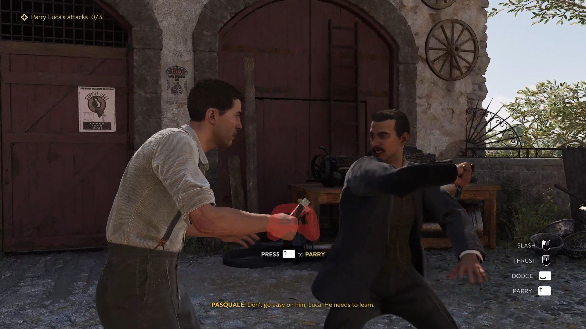 Learn new tricks from Luca and defeat him afterward (Image via Sportskeeda Gaming // 2K)
