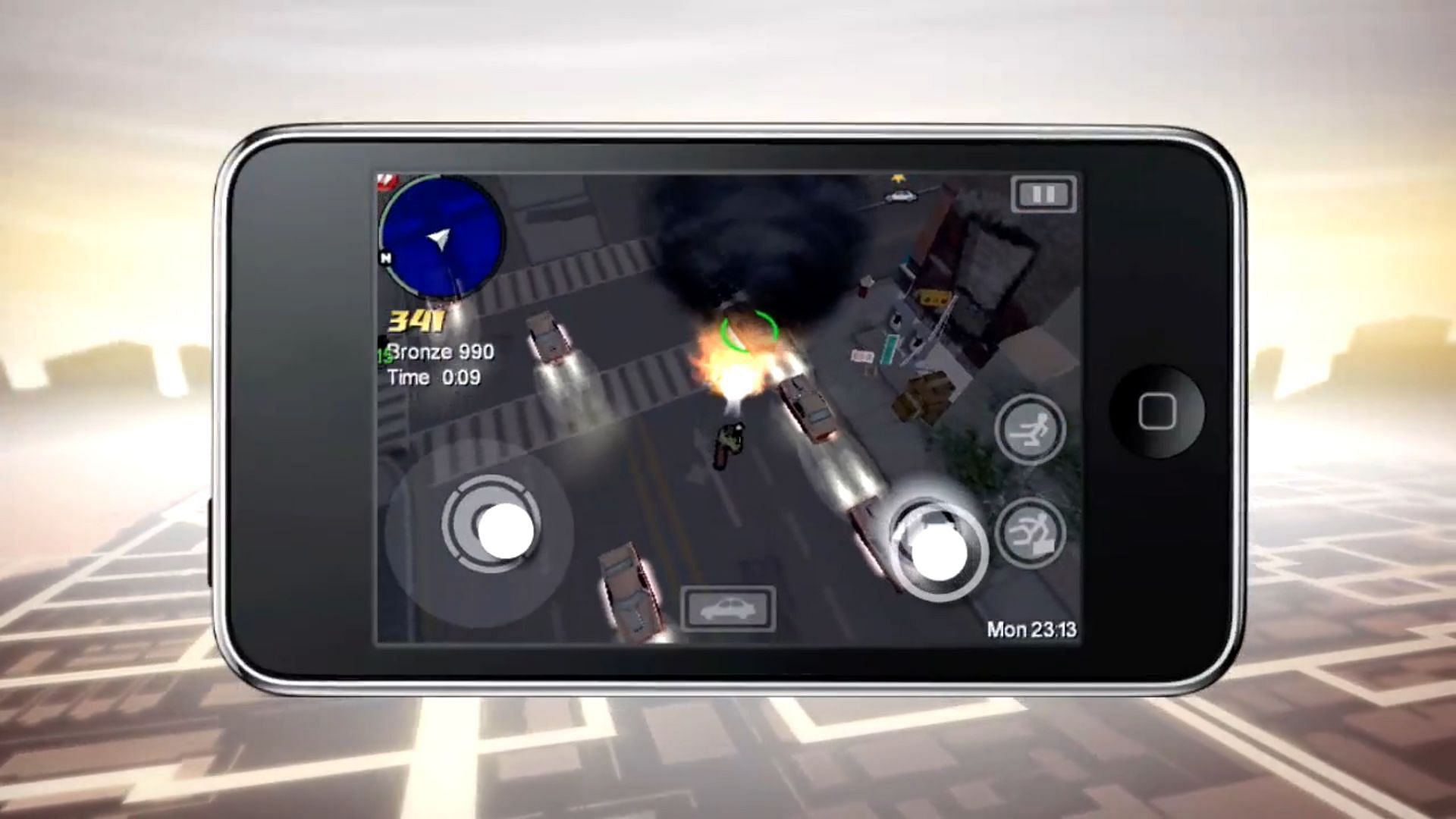 A still from Chinatown Wars&#039; iOS trailer (Image via Rockstar Games)