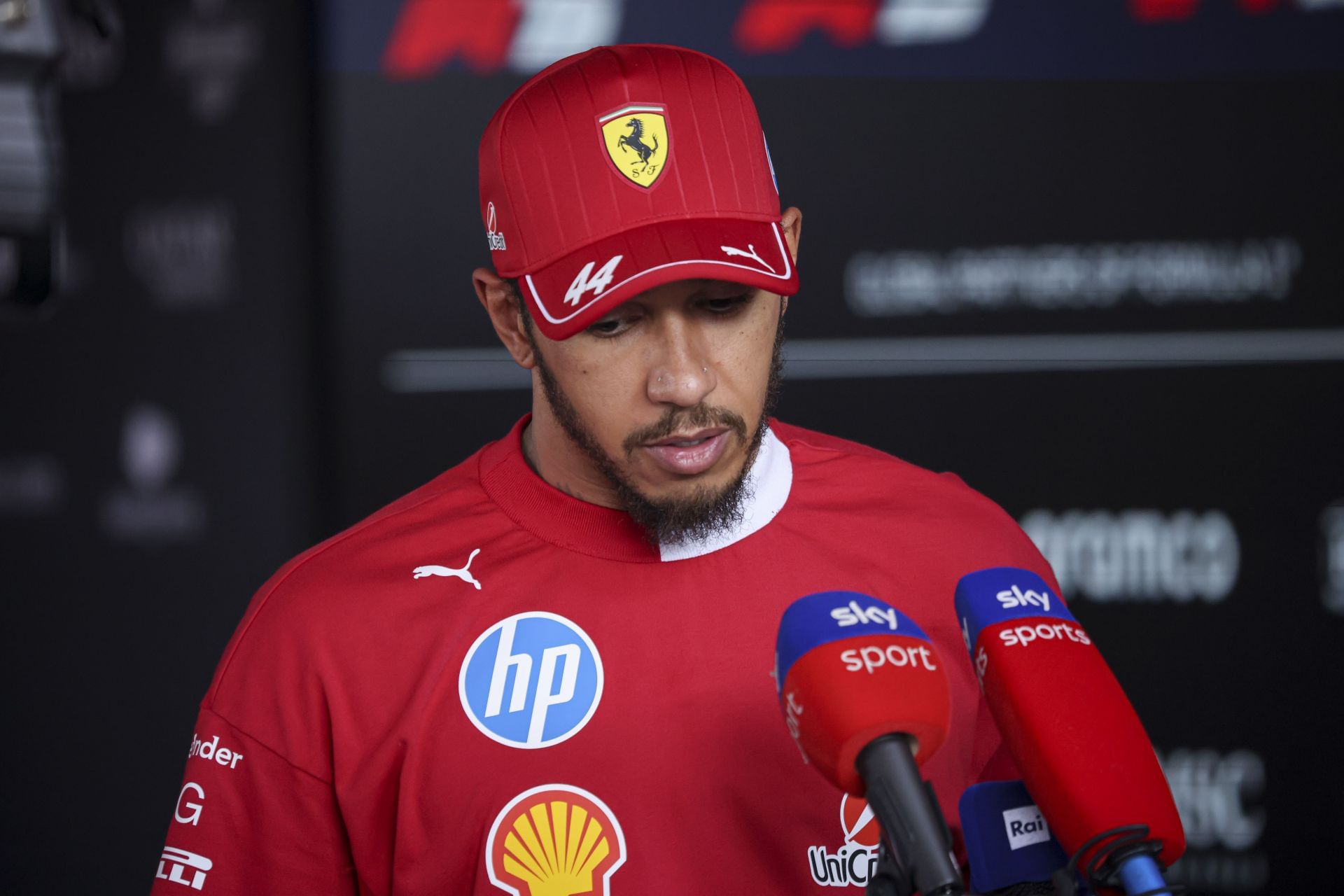 Lewis Hamilton at the F1 Hungarian GP - Post Qualifying - Source: Getty