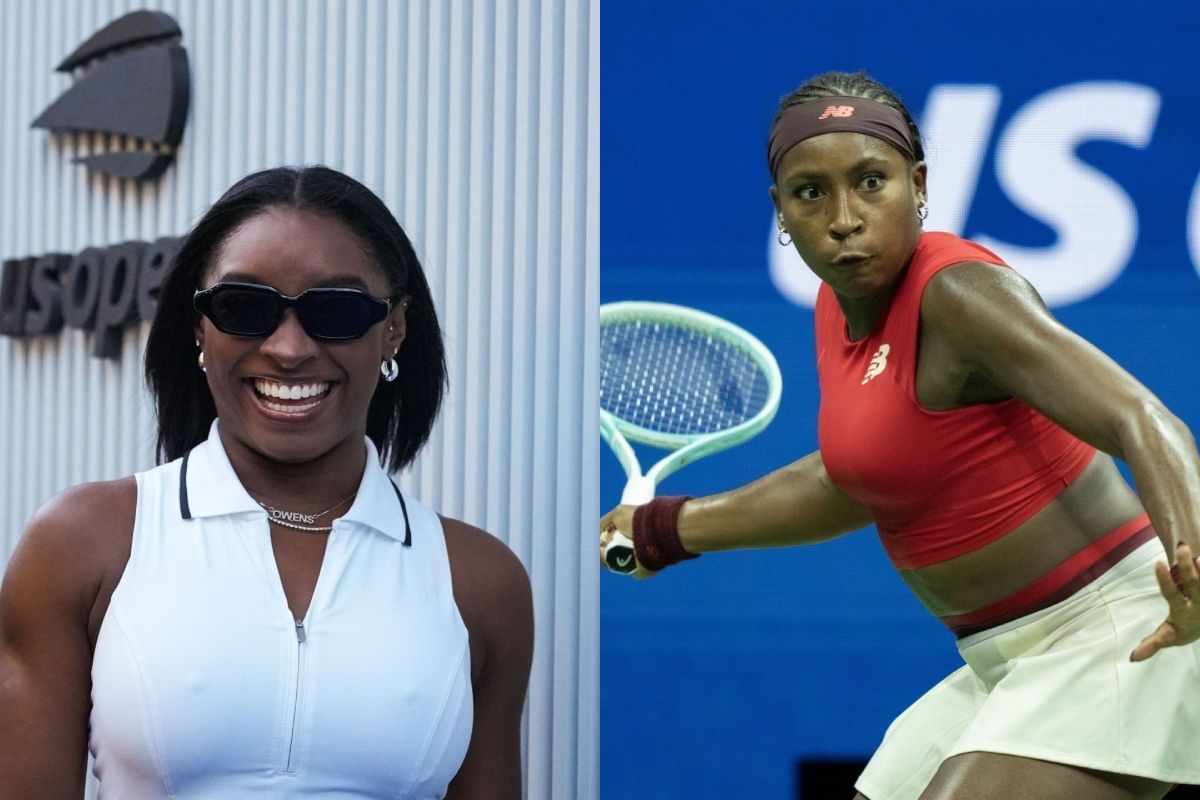 Simone Biles at the 2025 US Open - Source: Getty