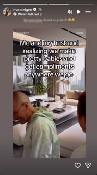 Evander Kane's fiancée Mara Teigen's IG story (Credits: @ marateigen)