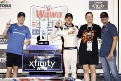 Denny Hamlin commends Dale Earnhardt Jr.'s role in promoting true racing talent amid 'buy-your-ride' culture