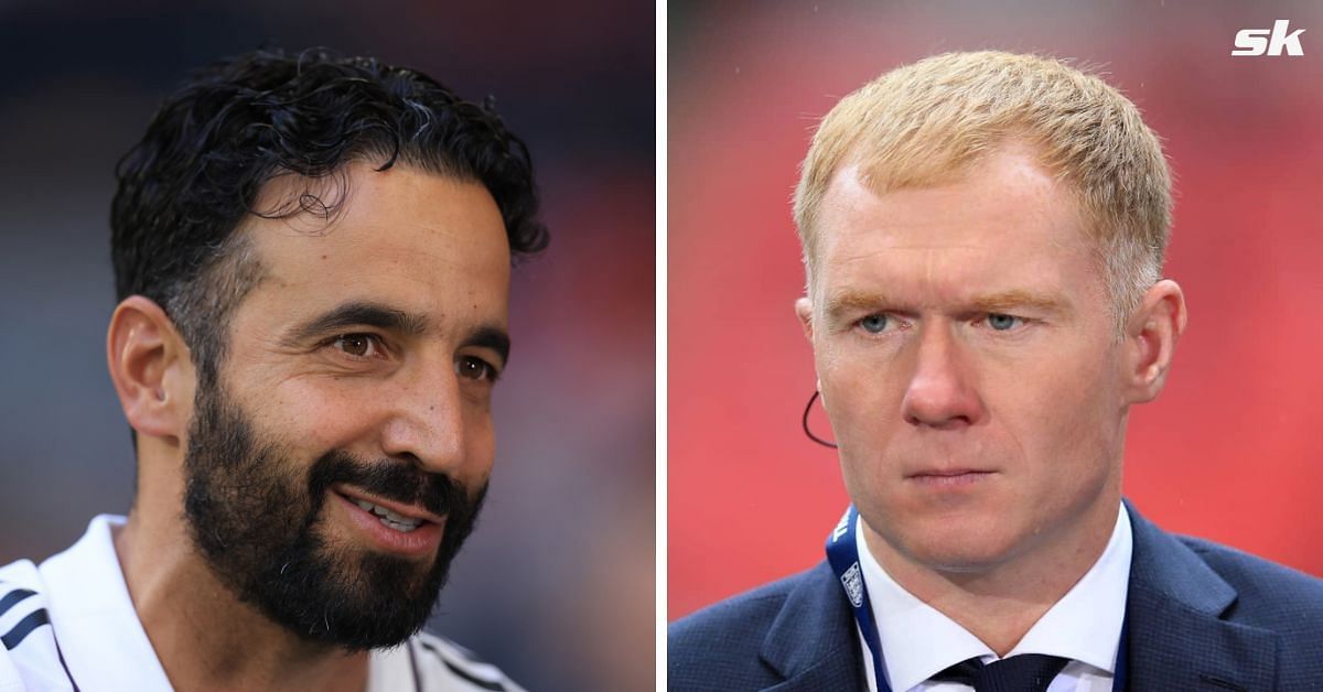 Ruben Amorim and Paul Scholes. 