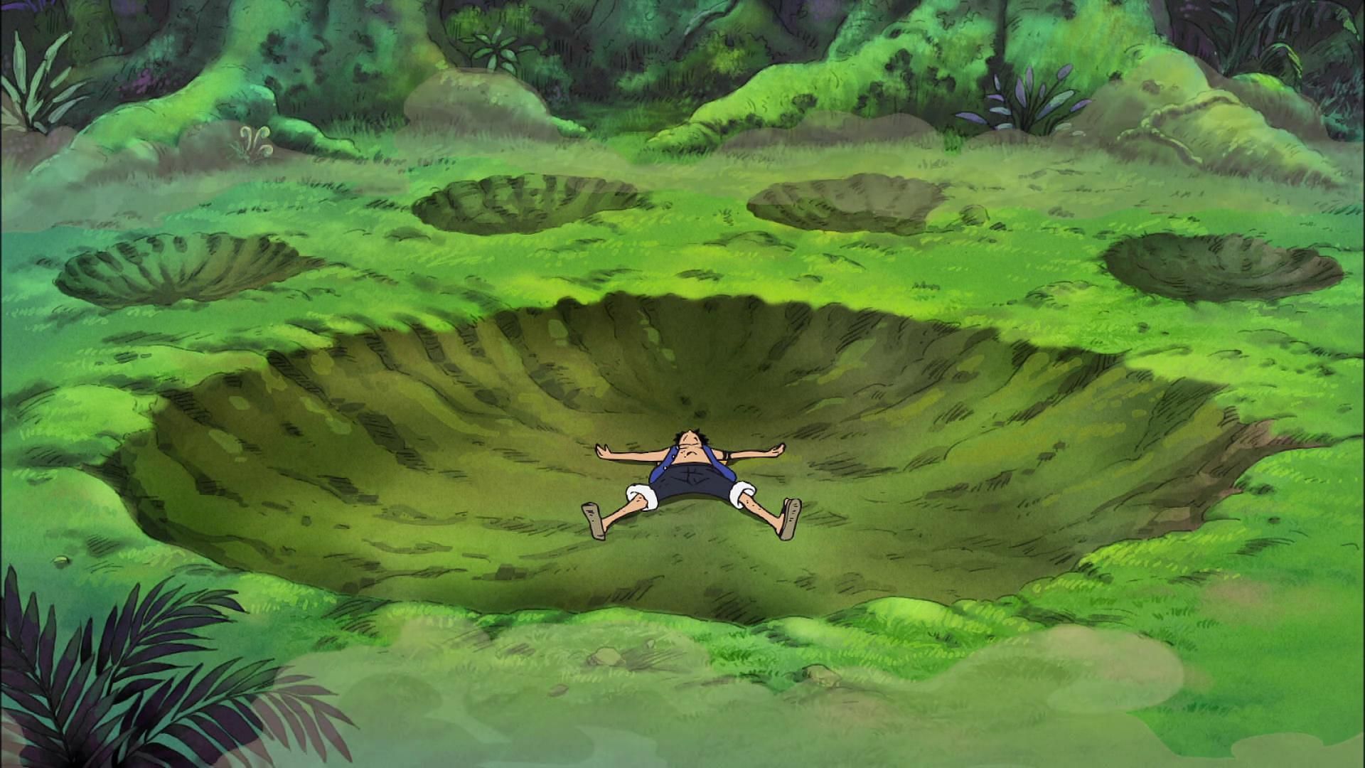 Luffy&#039;s arrival in Amazon Lily (Image via Toei Animation)