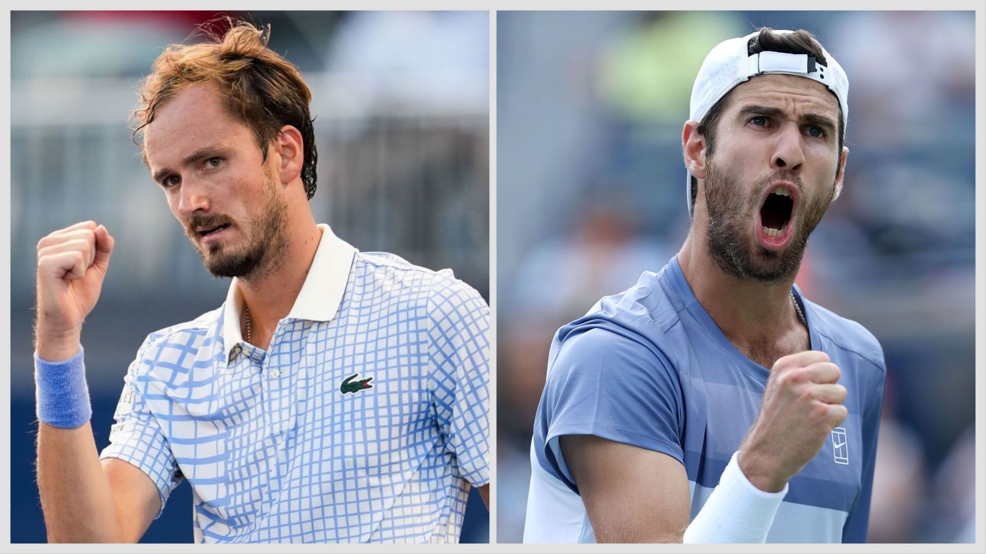 Daniil Medvedev and Karen Khachanov will be in action on Day 4 of the Cincinnati Open 2025. (Photos: Getty)