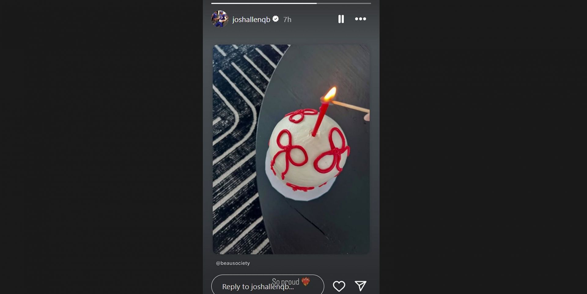Josh Allen&#039;s wife, Hailee Steinfeld, celebrates a major achievement/@joshallenqb