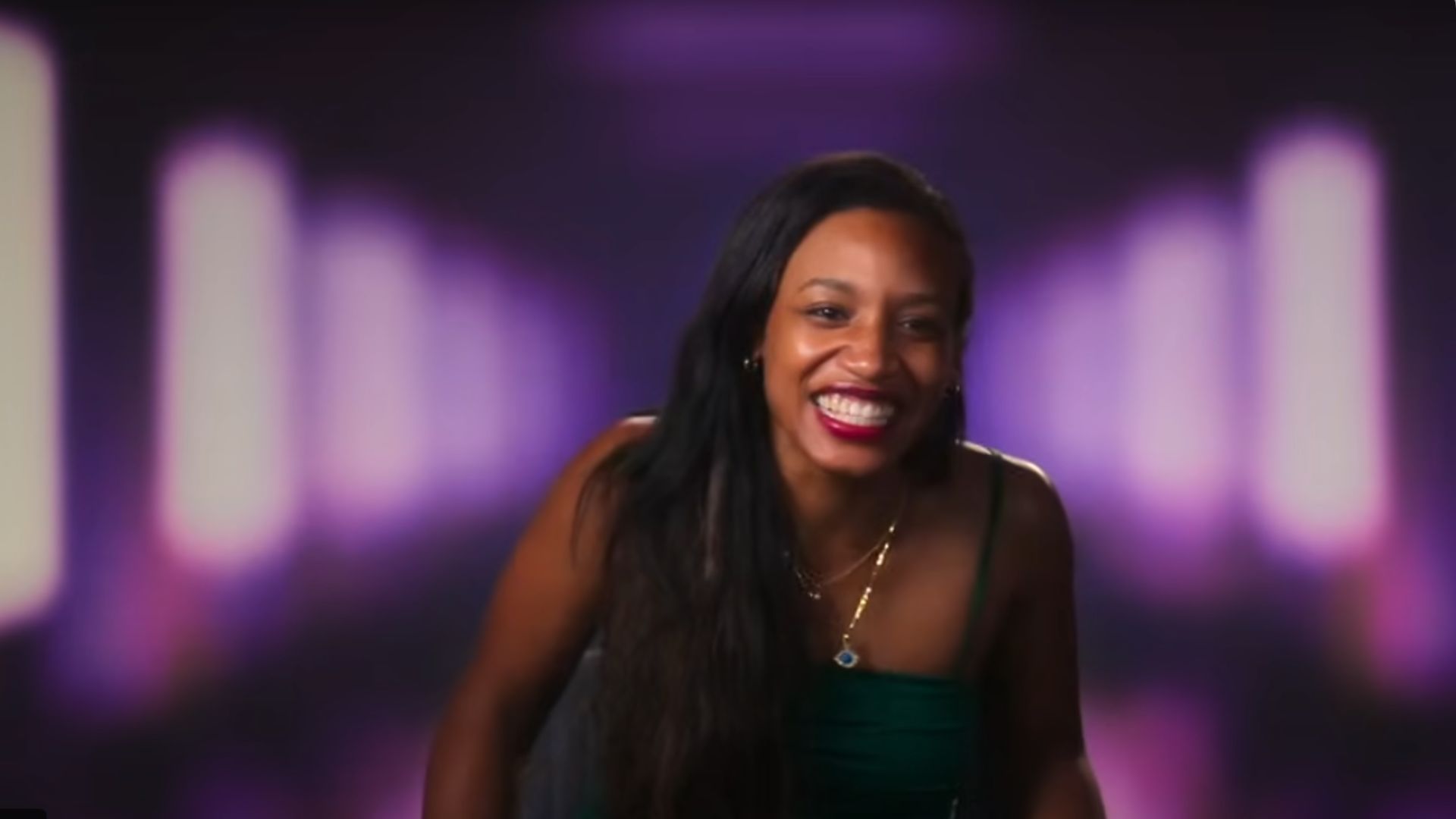 Love Is Blind UK contestant (Image via Netflix)