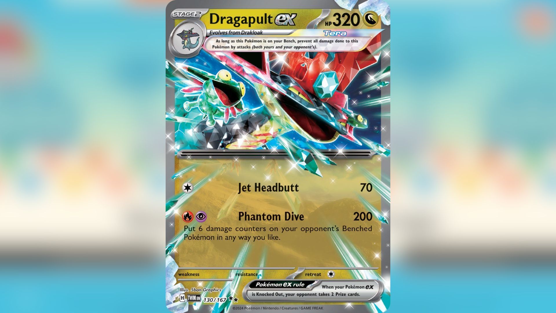 Dragapult ex was used by runner up Justin Newdorf at 2025 Worlds (Image via TPC)