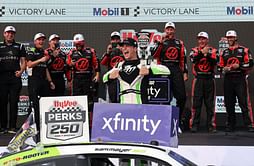 Sam Mayer makes feelings known after delivering first NASCAR victory to Haas Factory Team