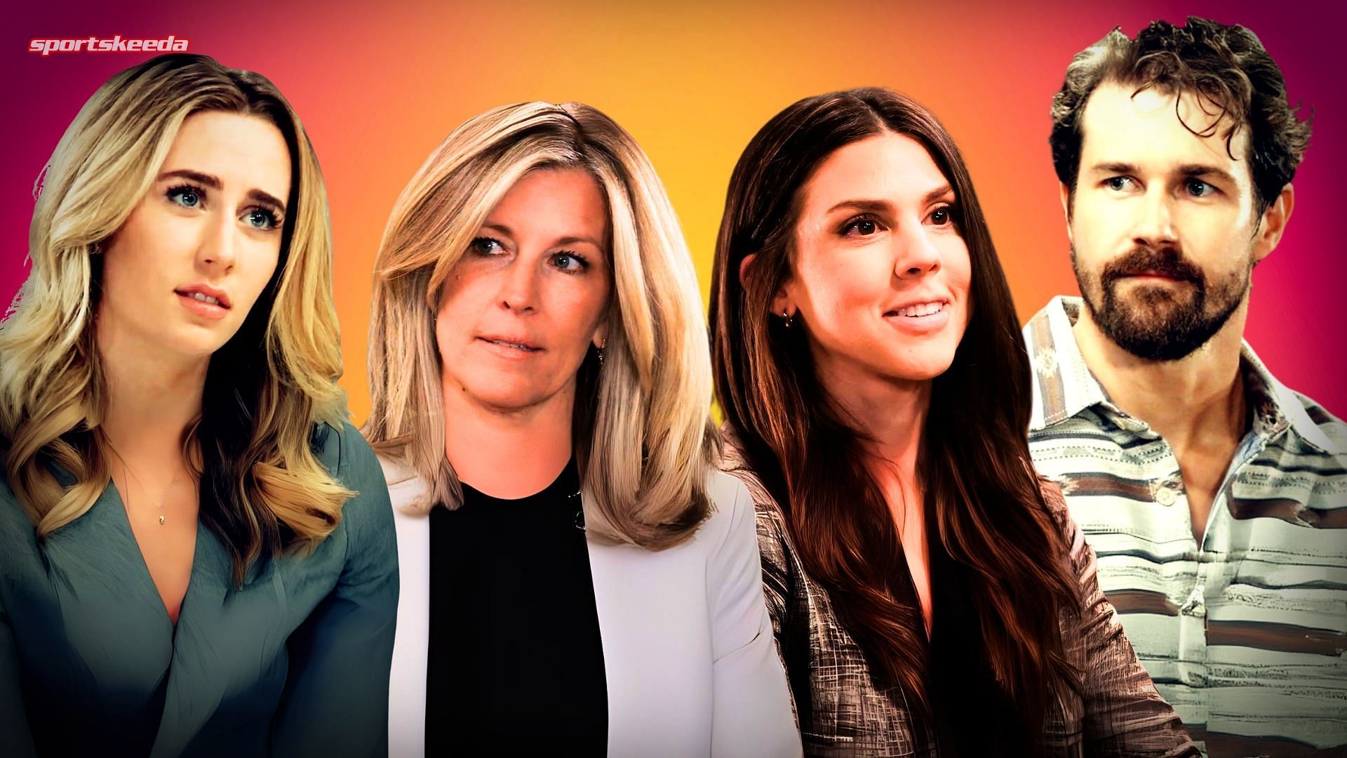 From left, Josslyn, Carly, Kristina and Cody on General Hospital (Custom edit by Sportskeeda, Original images via ABC Network)