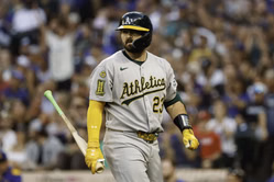Shea Langeliers' wife, Raegan, drops 2-word message after celebrating Athletics star's home grand slam with hilarious turkey dance in the stands