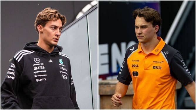WATCH: Oscar Piastri and George Russell involved in a strange collision in the pitlane during the F1 Dutch GP FP2