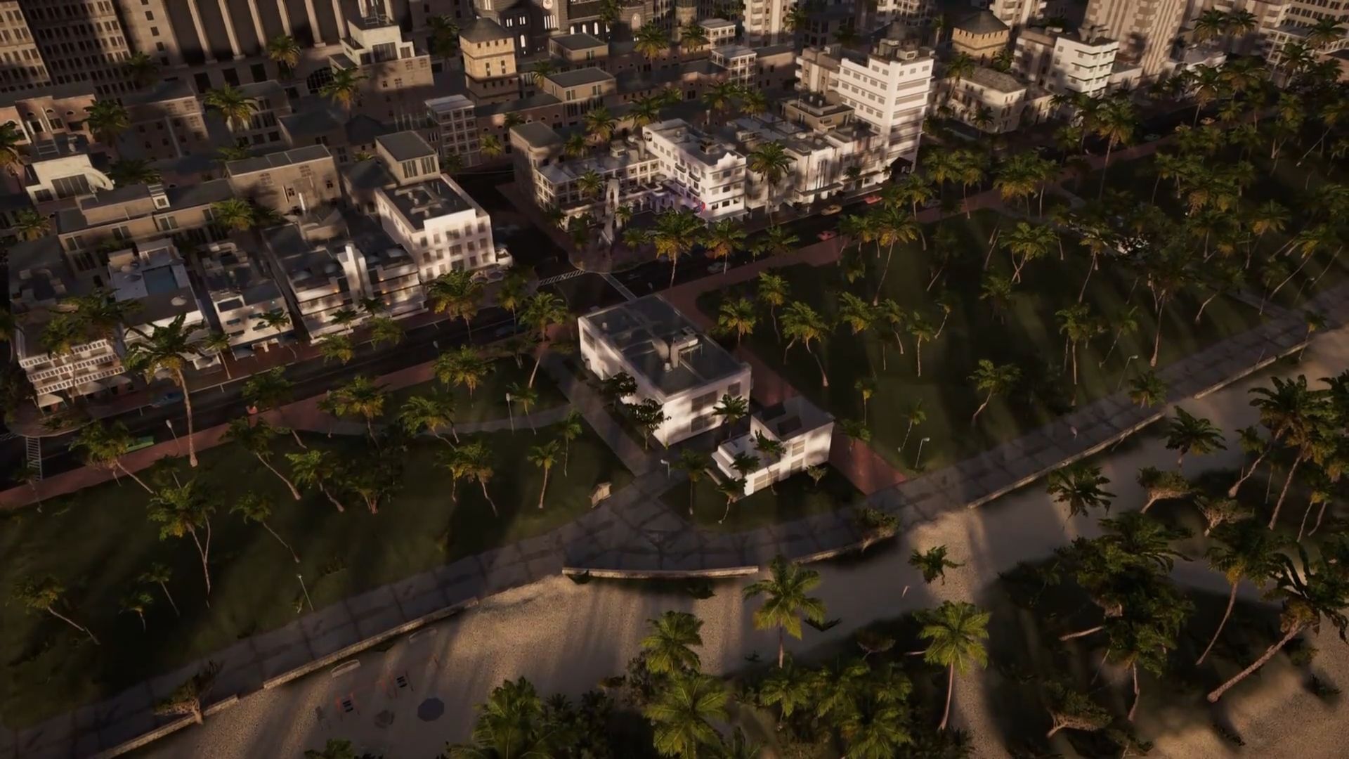 Overview of the Ocean Drive recreation in Far Cry Arcade (Image via Reddit: u/Fresh-War5908)