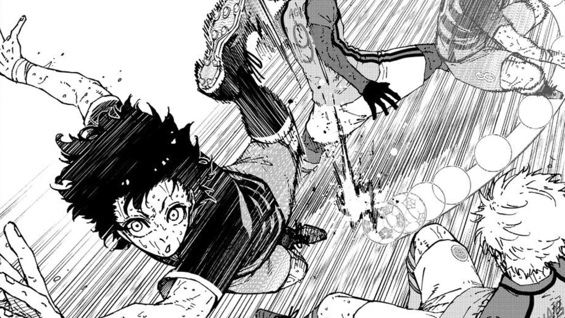 Meguru Bachira as seen in the Blue Lock manga (Image via Kodansha)