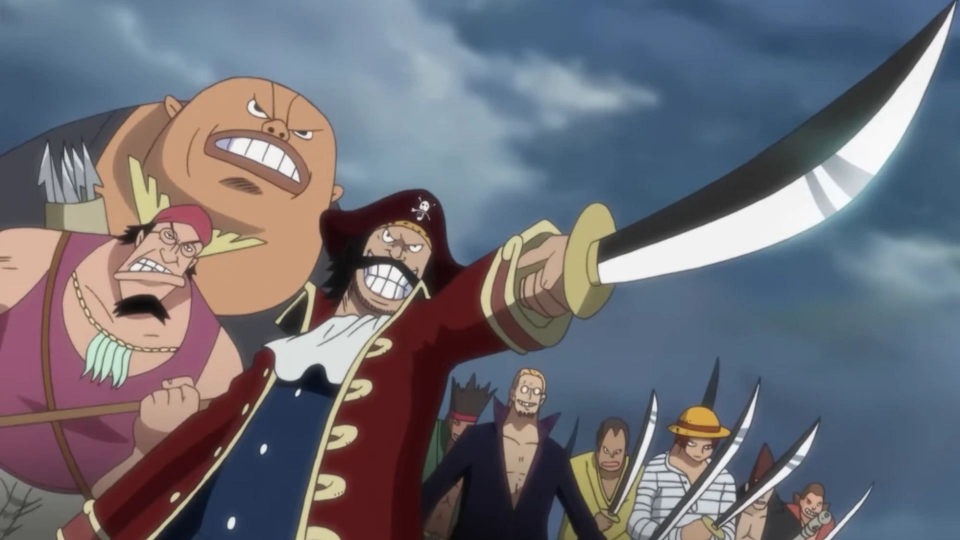 The Roger Pirates as seen in the anime 