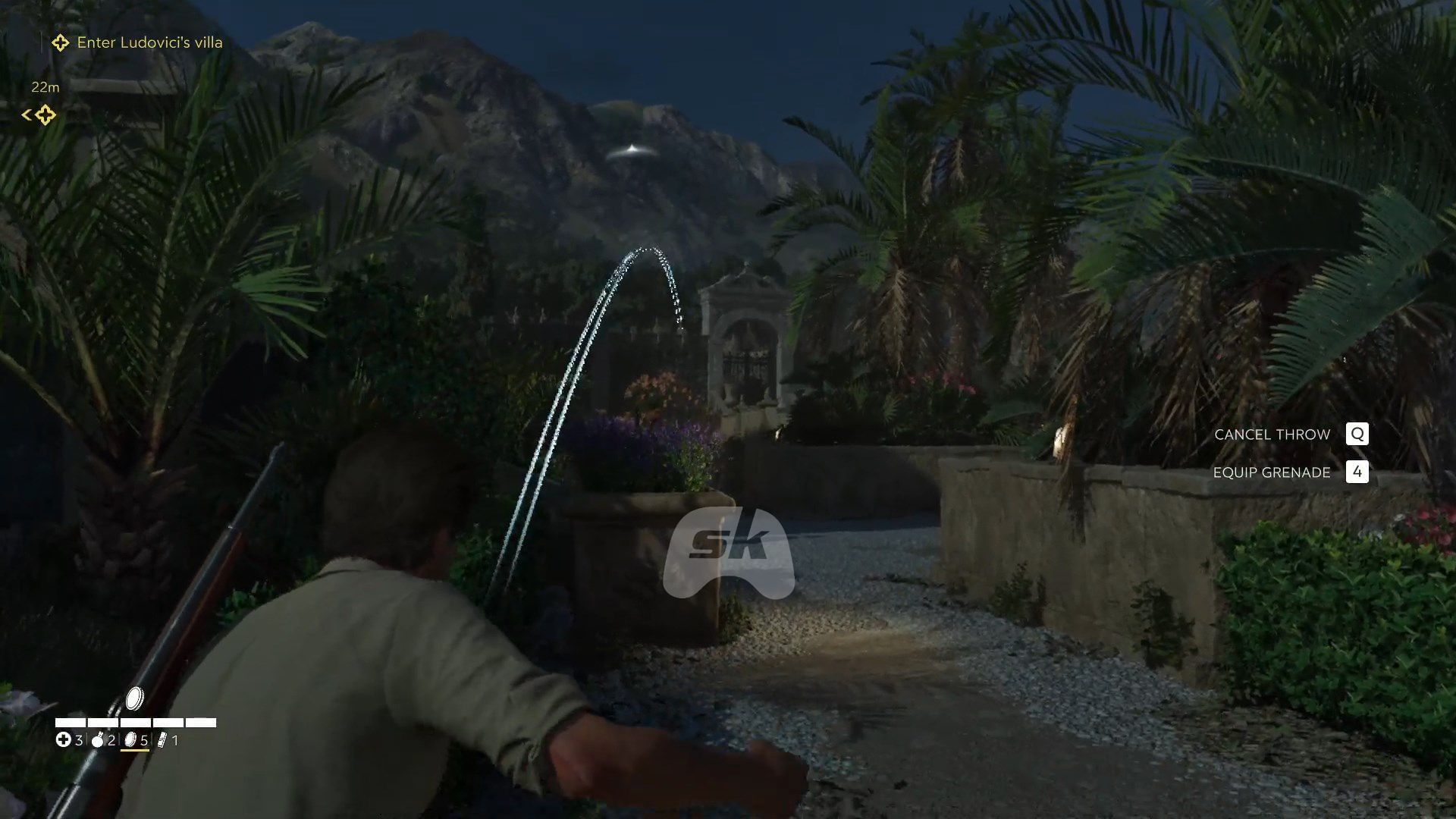 Use a coin throw to distract the enemies (Image via Sportskeeda Gaming // 2K)