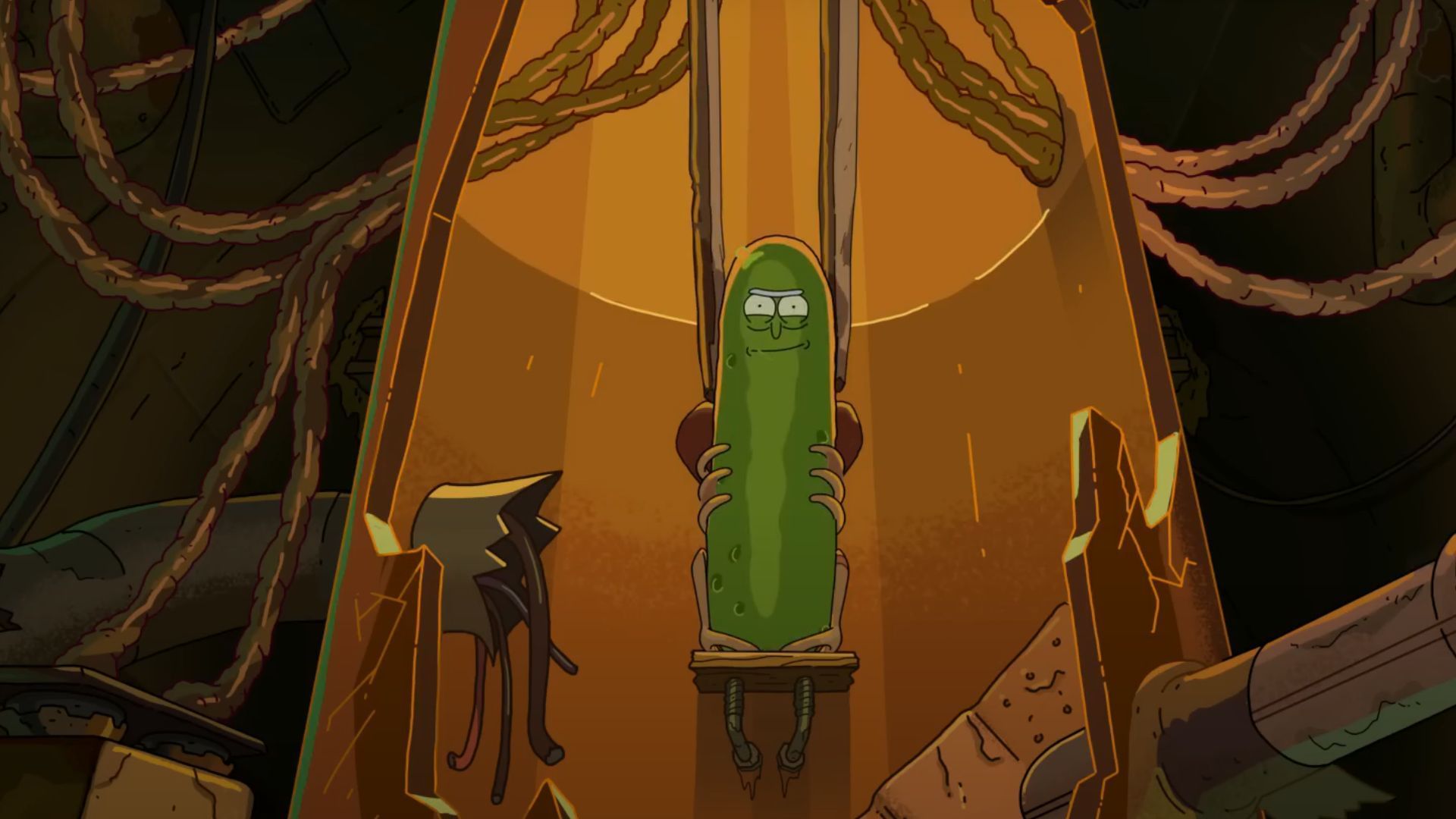 Pickle Rick (Image via YouTube/@adultswim)