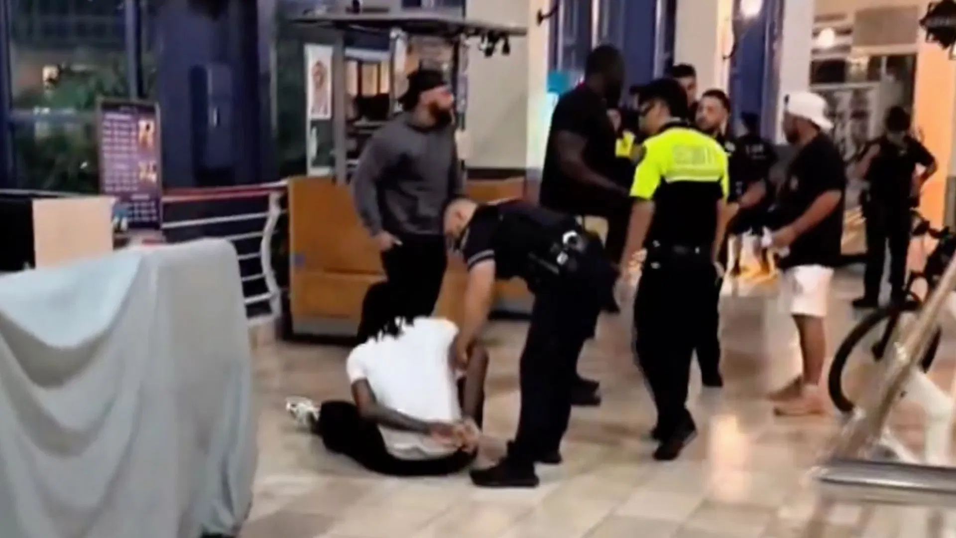 A viral video showcasing Duke Dennis was supposedly arrested in a mall situated in San Antonio (Image via FearedBuck/X)