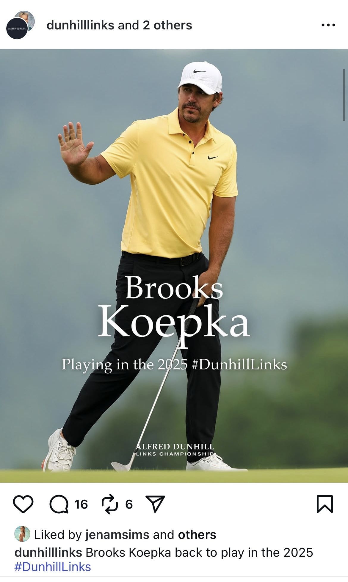 Image taken from Brooks Koepka&rsquo;s Instagram feed _ Source: Instagram/@bkoepka