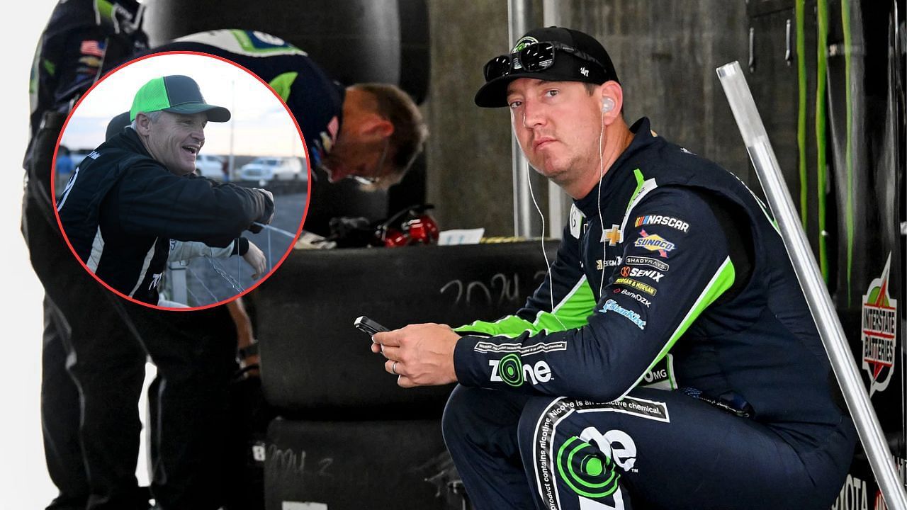 Kyle Busch and Kenny Wallace