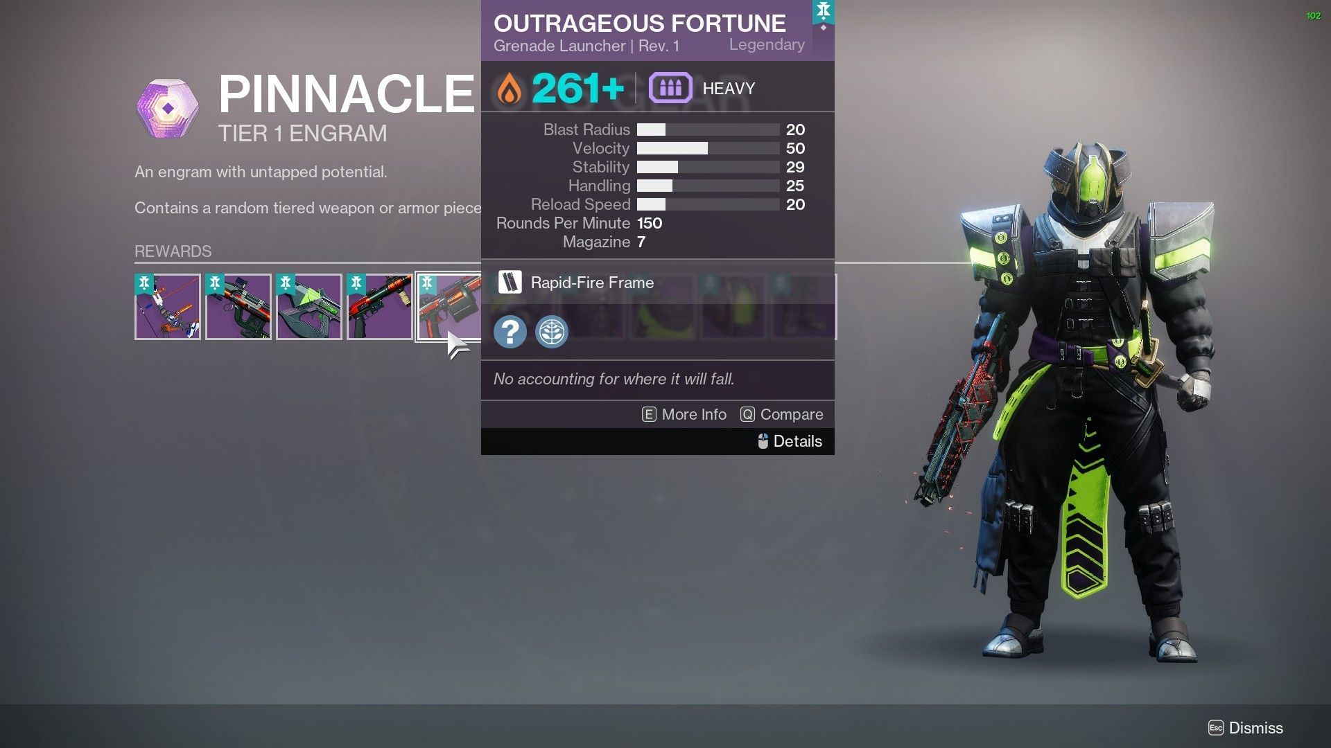 Outrageous Fortune in Destiny 2 Pinnacle Ops (Image via Bungie)