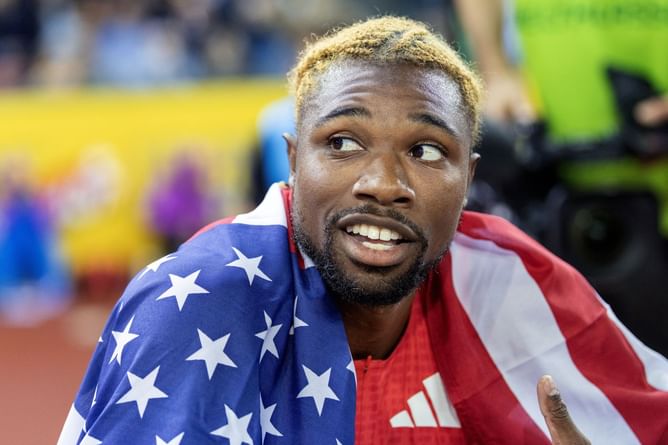 "This is definitely a young man’s system”- Justin Gatlin explains tough demands of doubling at World Championships for Noah Lyles and other athletes