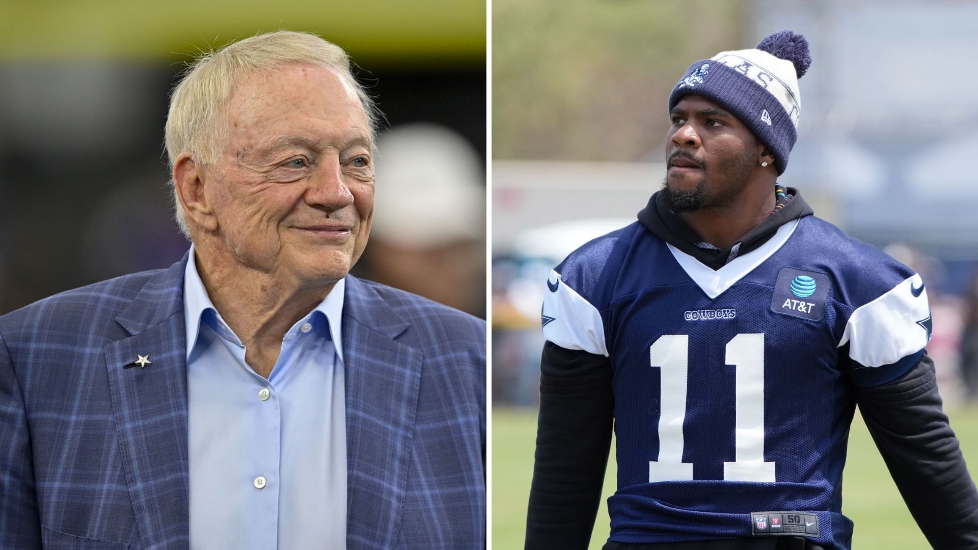 Micah Parsons and Jerry Jones (Credits: Imagn)