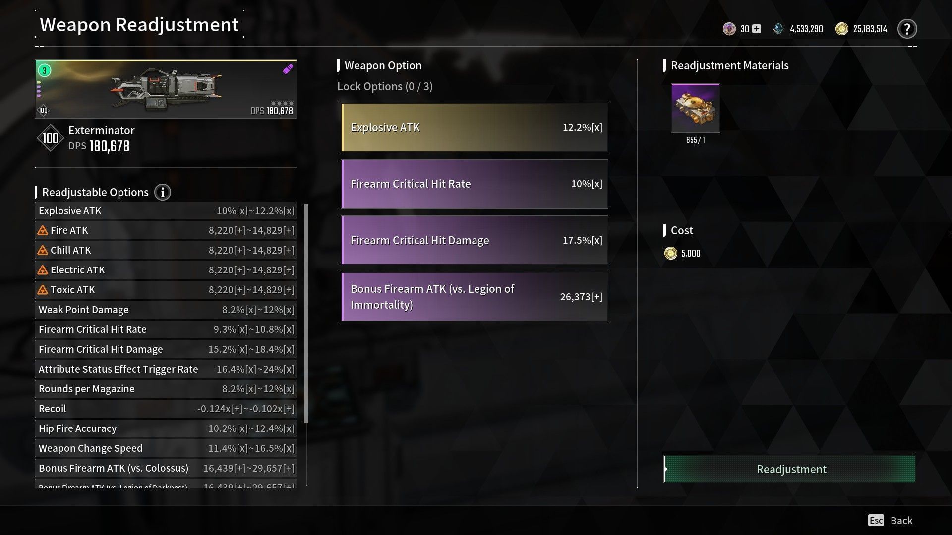 Replace the last stat with any elemental damage (Image via Nexon)