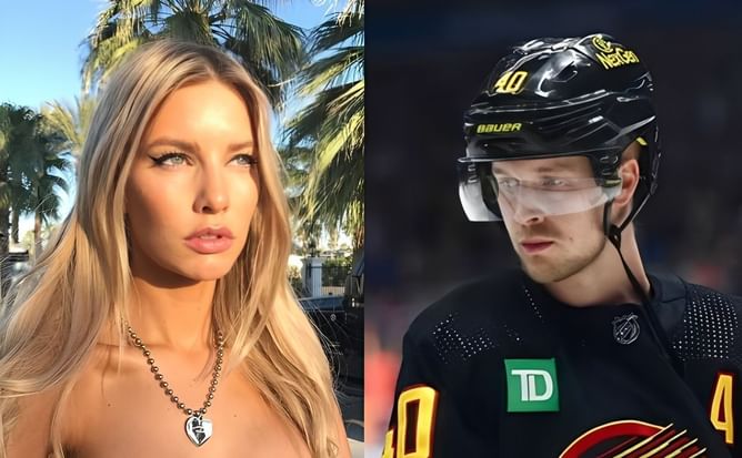 Elias Pettersson's girlfriend and model Katelyn turns head in bold outfit as she enjoys summer [In Pictures]