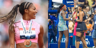 Gabby Thomas drops 1-word reaction to Naomi Osaka vs Coco Gauff’s US Open showdown
