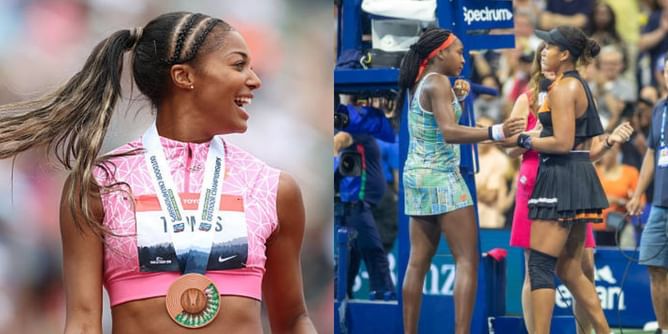 Gabby Thomas drops 1-word reaction to Naomi Osaka vs Coco Gauff’s US Open showdown