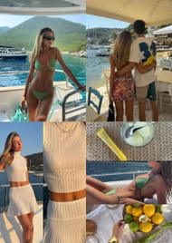 Flavy Barla and Esteban Ocon vacation in Greece during the F1 summer break (Images from @flavy.barla on Instagram)