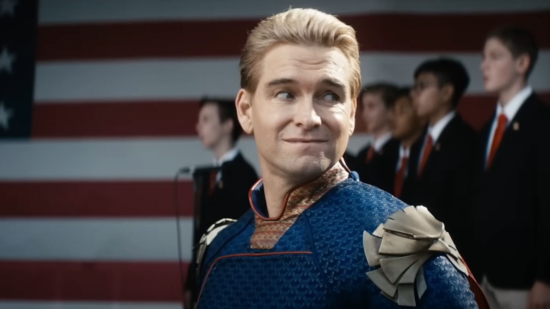 Antony Starr as Homelander in The Boys season 4 (Image via YouTube/@PrimeVideo)