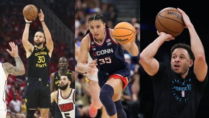 UConn’s Azzi Fudd beats Stephen Curry and brother Seth with impressive 3-point display