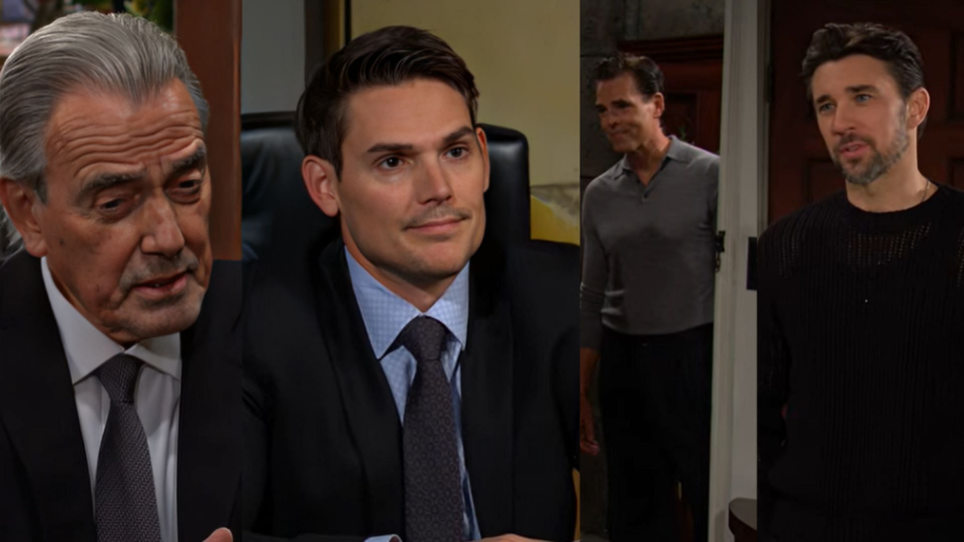 A still of Victor, Adam, Billy and Cane from The Young and the Restless (Image via YouTube Y&amp;R Insider) 