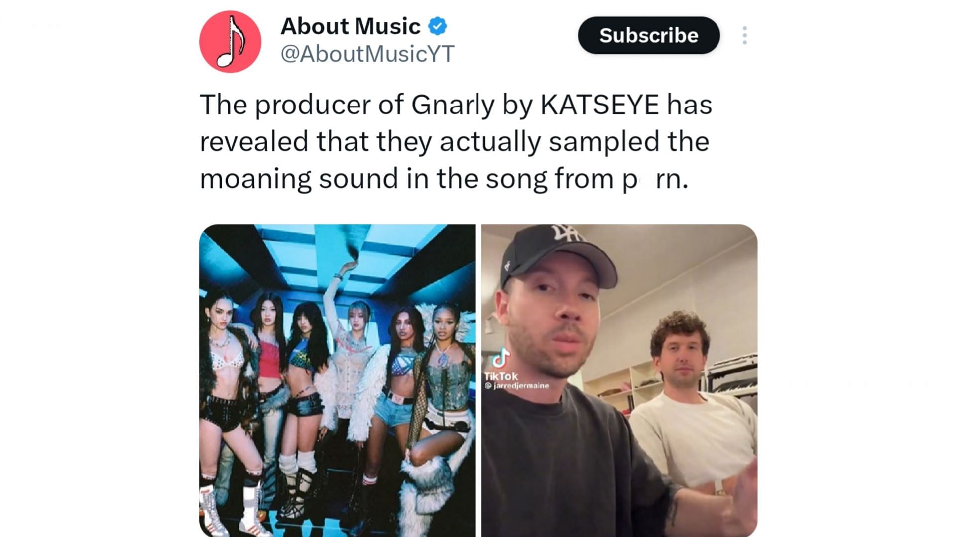 Gnarly producers talk about the production of the track (Image via X/@AboutMusicYT)