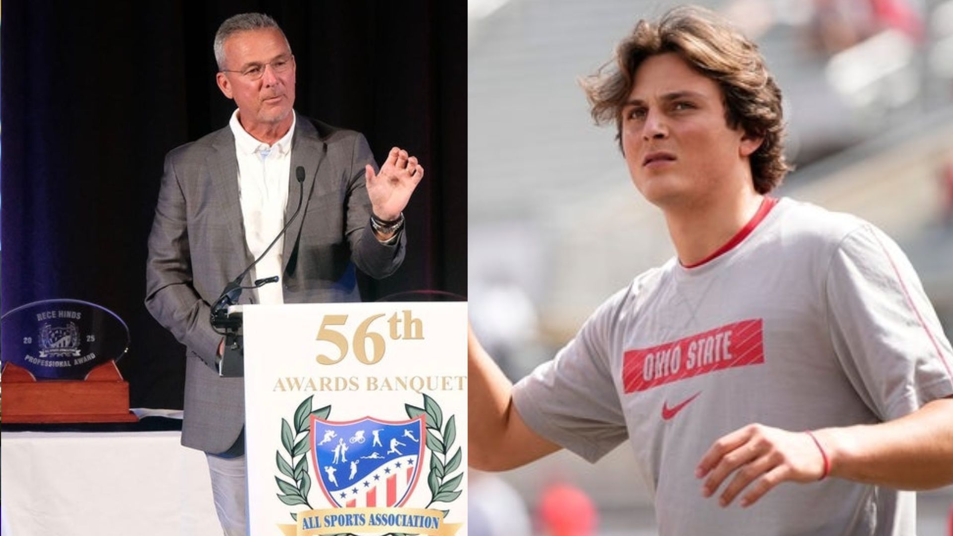 Urban Meyer and Julian Sayin