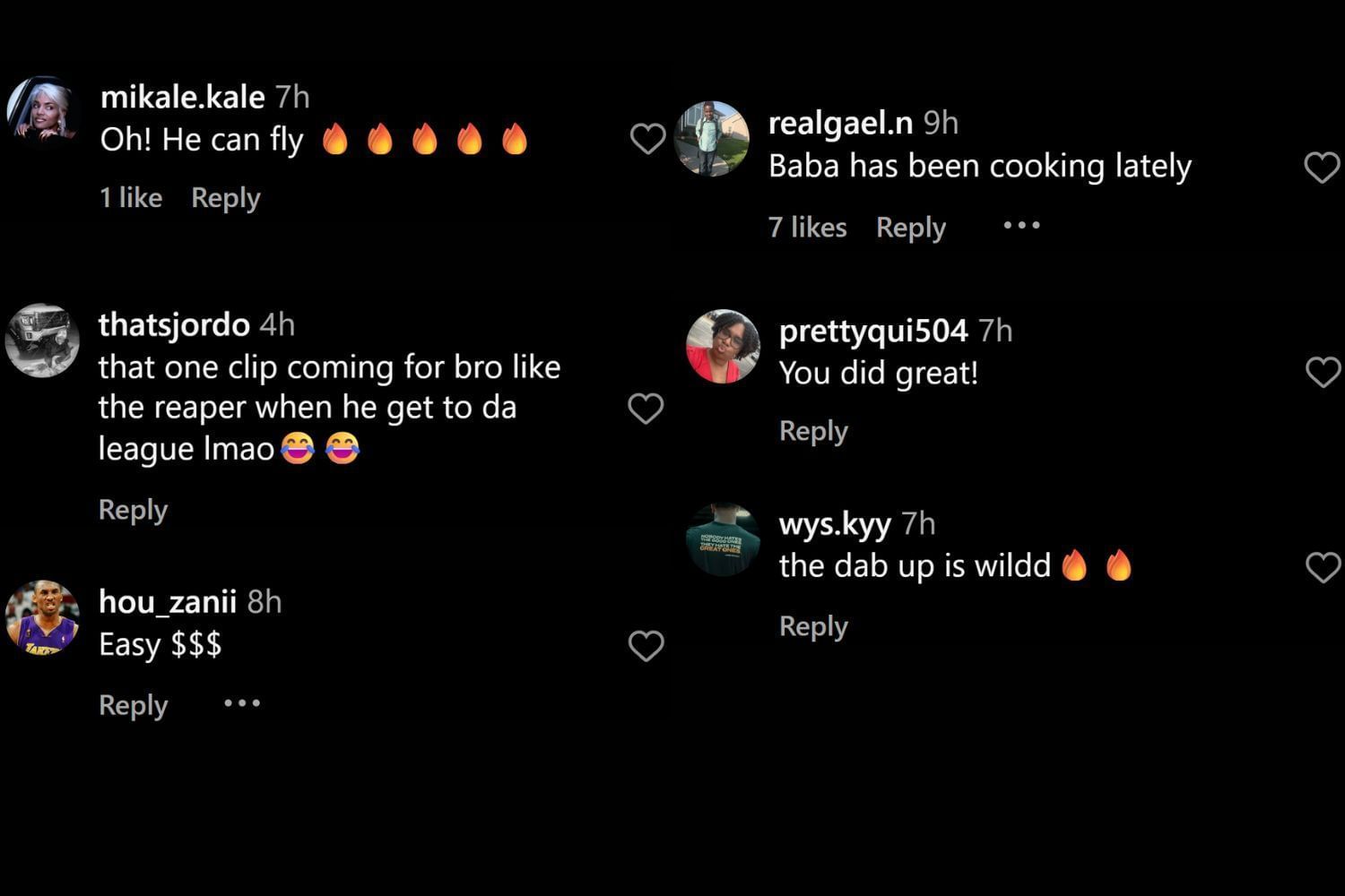Fans commented on Instagram (@sportscenternext/IG)
